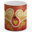 Sonja Ariel von Staden Kunstdruck Tasse / 325 ml (Variation 1) Kraftbild: Liebevolle Zweisamkeit - Kunstdruck