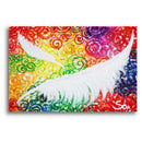 Sonja Ariel von Staden Kunstdruck Poster / 60x40 cm Kraftbild: Regenbogen-Engelfeder - Kunstdruck