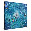 Sonja Ariel von Staden Kunstdruck Leinwand / 20x20 cm Kraftbild: Schmetterlings Glück - Kunstdruck