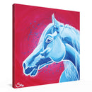 Sonja Ariel von Staden Kunstdruck Leinwand / 20x20 cm Kraftbild: Starker Spanier - Kunstdruck