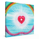 Sonja Ariel von Staden Kunstdruck Leinwand / 20x20 cm Kraftbild: Vision Neue Erde - Kunstdruck