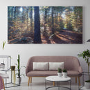 Alexander Kopitkow Kunstdruck Leinwand / 80x40 cm Kraftbild: Woodlight - Kunstdruck