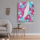 Sonja Ariel von Staden Kunstdruck Kraftbild: Zarte Mandelblüten-Feder - Kunstdruck