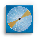 Sonja Ariel von Staden Kunstdruck Leinwand / 20x20 cm Kraftbild: Zeit ist relativ - Kunstdruck