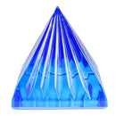 Malkiel Dietrich Deko Kristall Pyramide - Lichtfrequenz "Michael" - Vertrauen, Erfolg und Kraft