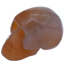 aqasha® Edelstein Kristallschädel Achat braun