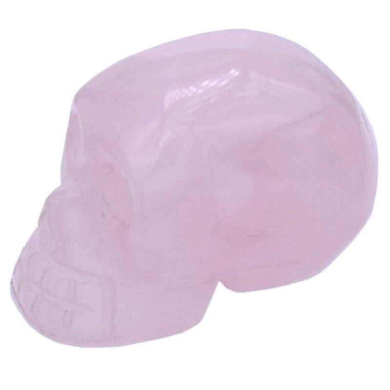 aqasha® Edelstein Kristallschädel rosa