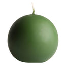 aqasha® Kugelkerze - Paraffin - getaucht - grün (Ø = 8cm)