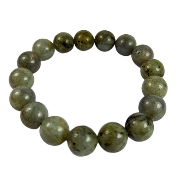 Labradorite Beads Bracelet Large (Ø 12mm)