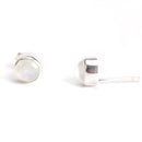 aqasha® Labradorit, Sterlingsilber 925 - Ohrstecker (0,4 cm)