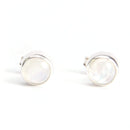 aqasha® Labradorit, Sterlingsilber 925 - Ohrstecker (0,4 cm)