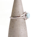 aqasha® Ring Larimar & Topas - Ring - Größe 52