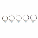 aqasha® Ring Larimar & Topas - Ring - Größe 52