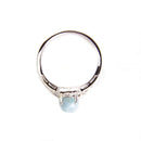 aqasha® Ring Larimar & Topas - Ring - Größe 52