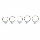 aqasha® Ring Larimar & Topas - Ring - Größe 60