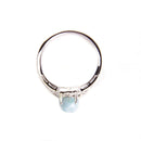 aqasha® Ring Larimar & Topas - Ring - Größe 60