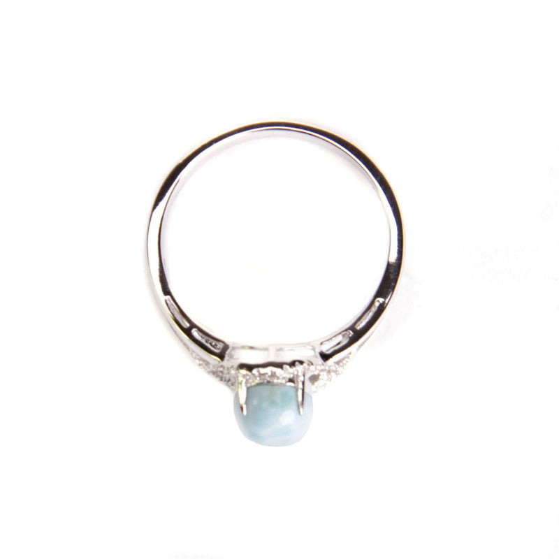 aqasha® Ring Larimar & Topas - Ring - Größe 60
