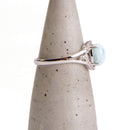 aqasha® Ring Larimar & Topas - Ring - Größe 60