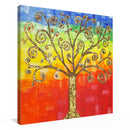 Jasmine Zaunschirm Kunstdruck Leinwand / 20x20 cm Lebensbaum - Kunstdruck