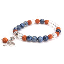 aqasha® Armband Mala Gebetsarmband Bergkristall & Sodalith Weisheit"