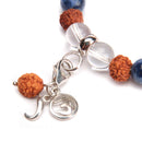 aqasha® Armband Mala Gebetsarmband Bergkristall & Sodalith Weisheit"