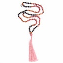 Linda Giese Halskette Mala Gebetskette Mookait, Obsidian, Rhodonit "Vitalität"