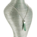 aqasha® Anhänger Malachit (synth.) - Halskette - Prismatropfen - (5,8x1 cm)