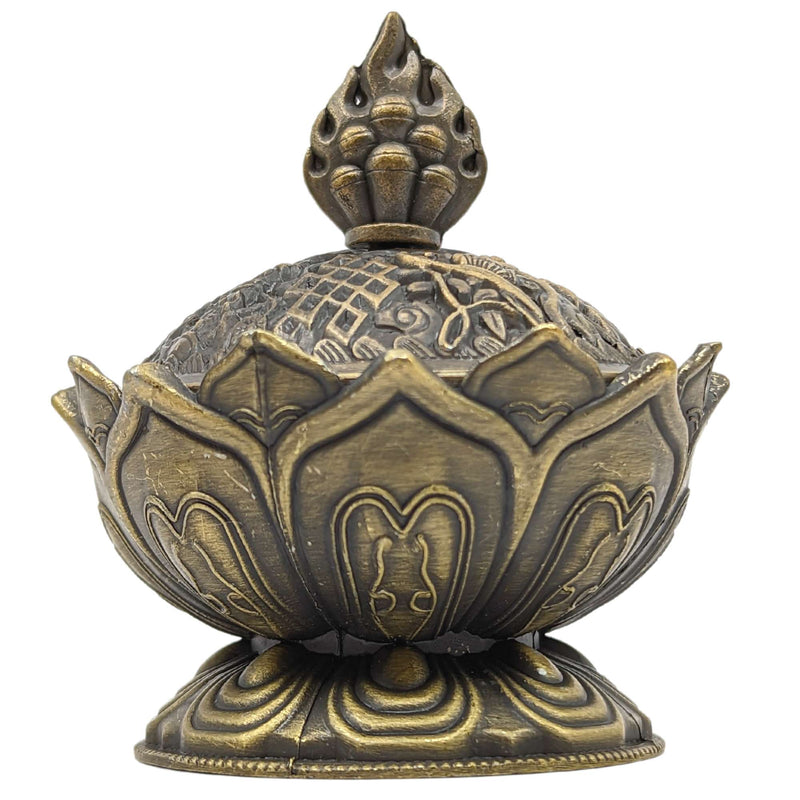 Räuchergefäß Lotus Bronze