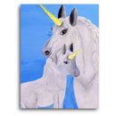 Jasmine Zaunschirm Kunstdruck Leinwand / 40x30 cm Mutter-Kinde-Liebe - Kunstdruck