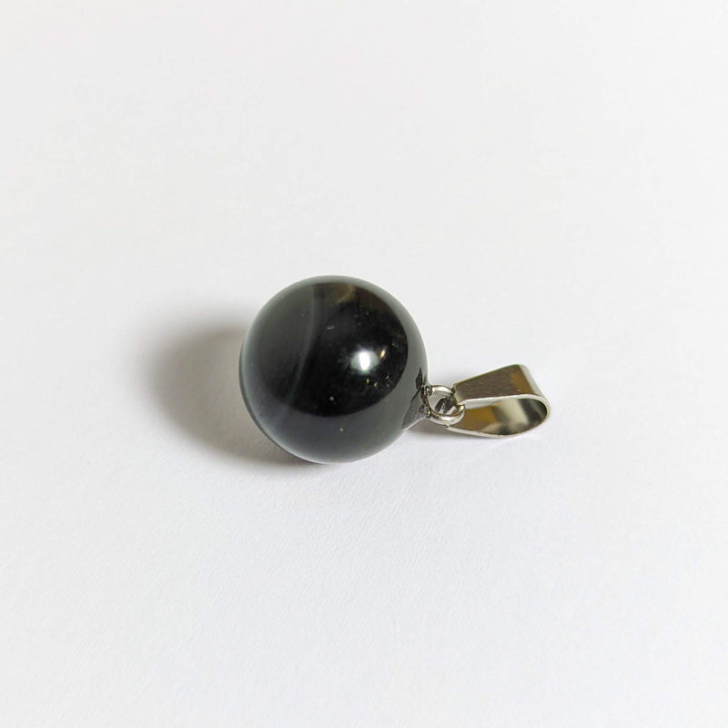 Obsidian Kugel Anhänger für Halskette (14mm)