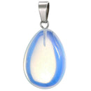 aqasha® Anhänger Opalglas (synth.) - Halskette - Tropfen (2,5x1,6 cm)