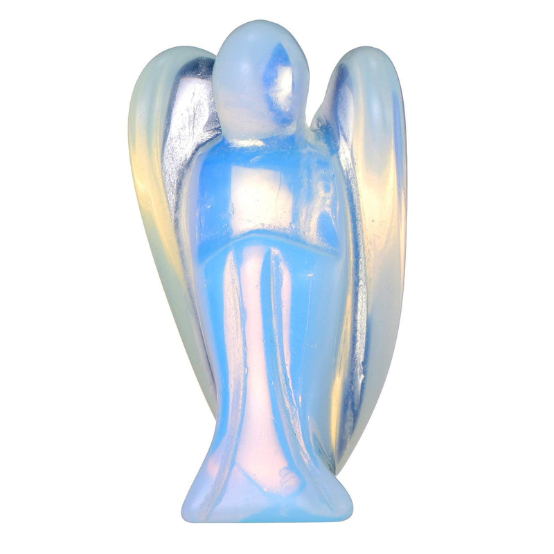 aqasha® Edelstein Opalglas (synth.) - Schutzengel (5,1x3 cm)