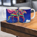 Sonja Ariel von Staden Kunstdruck Tasse / 325 ml Pegasusbild: Regenbogen-Pegasus - Kunstdruck