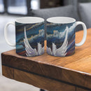 Sonja Ariel von Staden Kunstdruck Tasse / 325 ml Pegasusbild: Stürmischer Vollmondhimmel - Kunstdruck