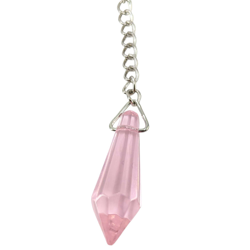 Pendel Glaskristall pink (3,3 cm)
