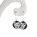 aqasha® Ohrringe Peridot, Sterlingsilber 925 - Ohrschmuck (1,5x1,5 cm)