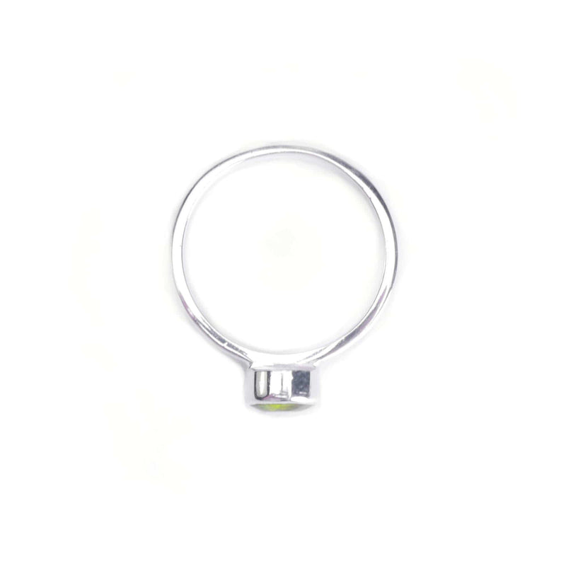 aqasha® Ring Peridot, Sterlingsilber 925 - Ring - Größe 53