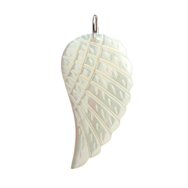 aqasha® Perlmutt - Halskette - Flügel (4x2 cm)