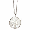 aqasha® Anhänger Perlmutt - Halskette - Lebensbaum (3x3 cm)