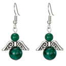 aqasha® Ohrringe Pfauenerz - Ohrring - Engel (2x1,5 cm)