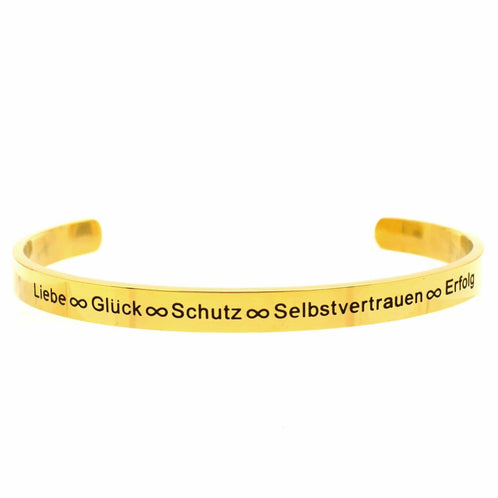 Linda Giese Armband Power-Armreif Unendlichkeit vergoldet