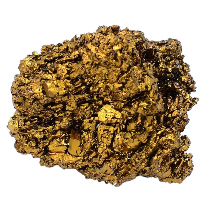 aqasha® Edelstein Quarz gold - Rohstein (4x4x4 cm)