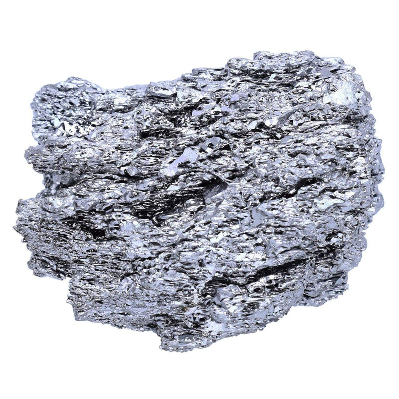 aqasha® Edelstein Quarz silber - Rohstein (4x4x4 cm)