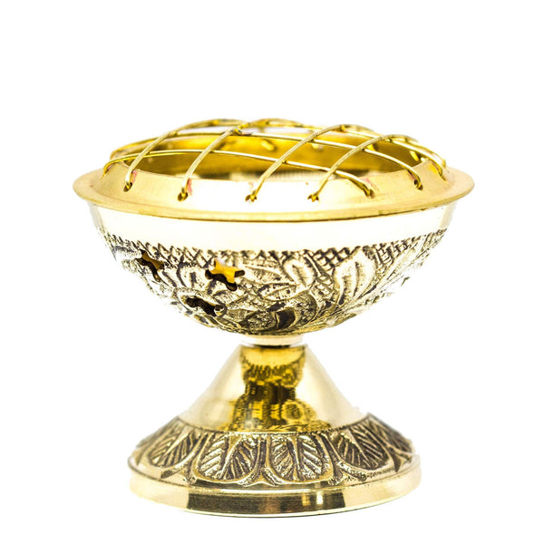 aqasha® Räucherzubehör Räuchergefäß Messing 6 cm