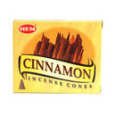 aqasha® Räucherkegel HEM, Cinnamon, 10 Kegel, 3 cm, Brenndauer ca. 20 min, Zimt