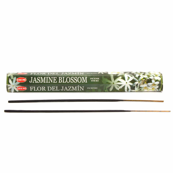HEM Räucherstäbchen Räucherstäbchen HEM, Jasmine Blossom, 20 Sticks, 23 cm, Brenndauer ca. 40 min., Jasmin-Blüten