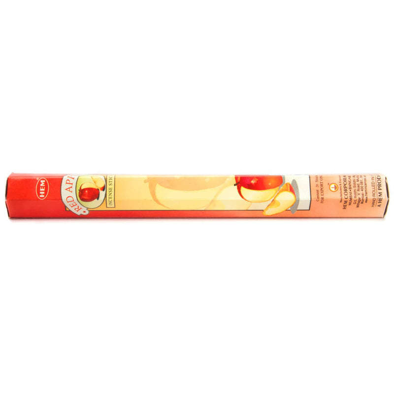 aqasha® Räucherstäbchen HEM, Red Apple, 20 Sticks, 23 cm, Brenndauer ca. 45 min, Roter Apfel