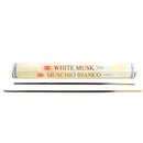 HEM Räucherstäbchen Räucherstäbchen HEM, White Musk, 20 Sticks, 23 cm, Brenndauer ca. 40 min., Weißer Moschus