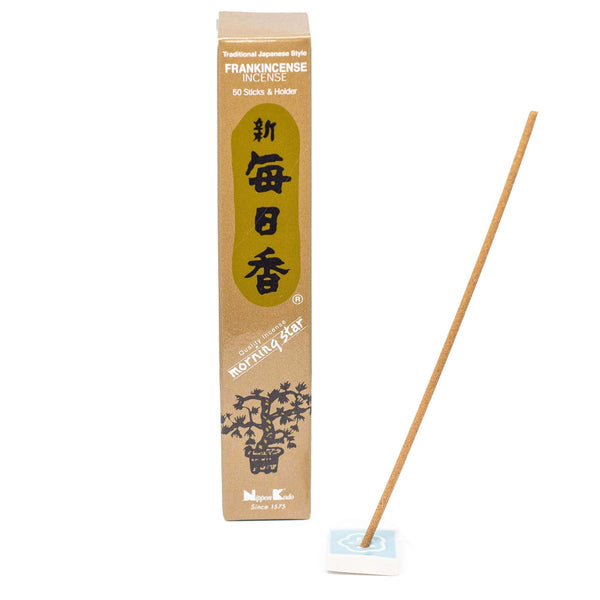 Nippon Kodo Räucherstäbchen Räucherstäbchen Morning Star, Frankincense, 50 Sticks, 12 cm, Brenndauer 25 min, Weihrauch