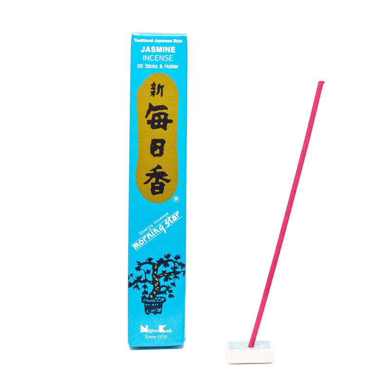 Nippon Kodo Räucherstäbchen Räucherstäbchen Morning Star, Jasmine, 50 Sticks, 12 cm, Brenndauer 25 min